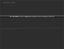 Tablet Screenshot of hostecs.com